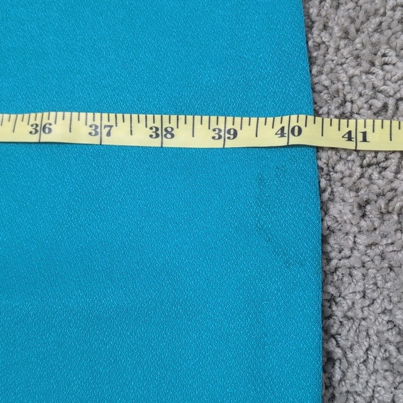 Good Times 80s Vintage Pleated Party Cocktail Dress Teal Size 8P Lace Detail - Picture 9 of 11